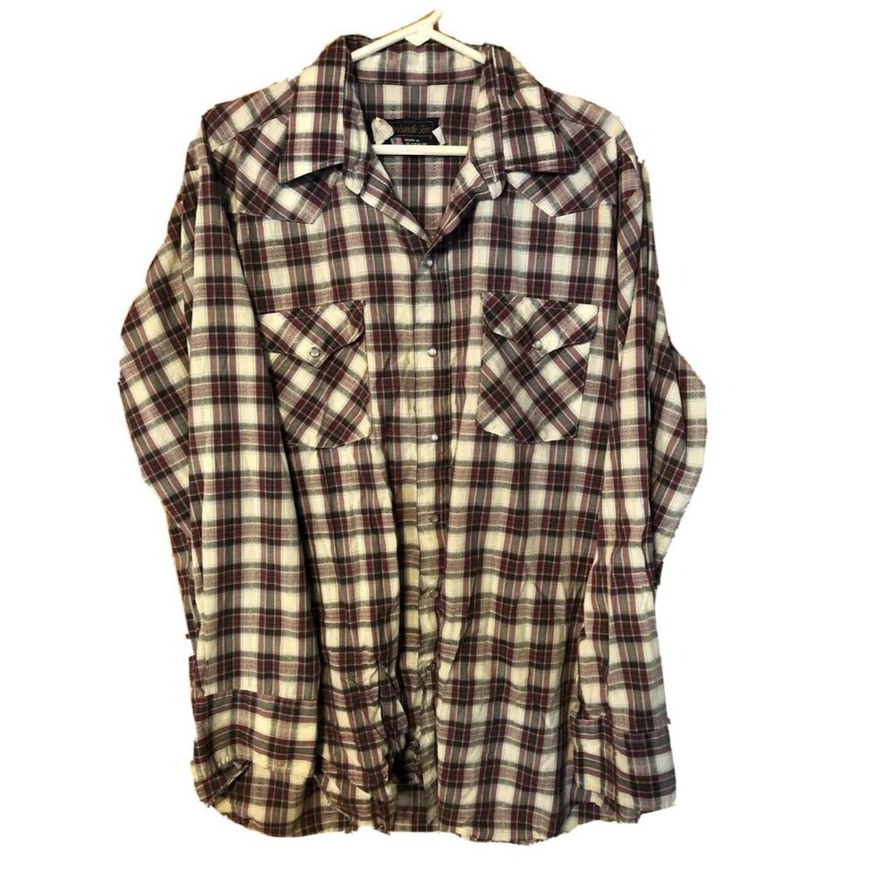 Panhandle Slim 17 1/2 Western Pearl Button Shirt Proud To Be An American